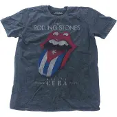 Ginza.se The Rolling Stones: Unisex T-Shirt/Havana Cuba (Denim Blue) (Wash Collection) (Small)