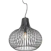 QAZQA Modern pendellampa svart 48 cm - Saffira