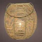 Kaemingk LED-bordslampa 898043, lykta, repfläta dimbar, Modern