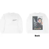 Ginza.se James Bond 007: Unisex Long Sleeve T-Shirt/Goldeneye Japanese Poster (White) (Back Print) (XX-Large)