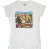 Ginza.se The Beatles: Ladies T-Shirt/Vintage Sgt Pepper (White) (Back Print) (Medium)