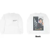 Ginza.se James Bond 007: Unisex Long Sleeve T-Shirt/Goldeneye Japanese Poster (White) (Back Print) (Large)