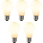 LUEDD Set med 5 dimbara E27 LED-lampor opalglas 7W 806 lm 2200K