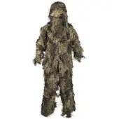 Mil-Tec Ghillie Suit Anti Fire Kit Woodland (Storlek: M/L)