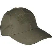 Mil-Tec Insatskeps med Kardborre (Färg: Olive Green)