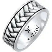 KUZZOI Ring svart / silver