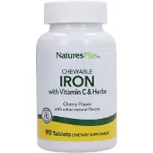 Natures Plus , Maltin med Vitamin C och Örter, Cherry, 90 Tabletter