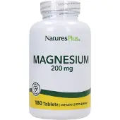NaturesPlus Magnesium, 200 mg, 180 tabletter