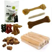 Brekz Rawhide - pressat tuggstav av råhud för hund (12,5 cm)
