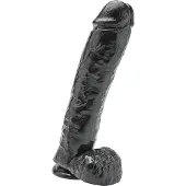 Toyjoy Get Real - 11 Inch Dildo with Balls, Svart