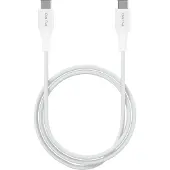 Puro Plain USB-C - USB-C 2A 1m kabel - Vit