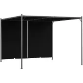 vidaXL Pergola med infällbart tak 3x3 m antracit