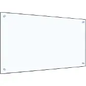 Super Merchant Vidaxl Skyddspanel för Kök, Genomskinlig, 90X50 Cm, Glas