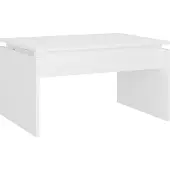 vidaXL Soffbord vit 68x50x38 cm konstruerat trä