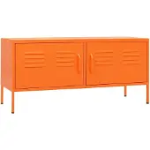vidaXL Tv-bänk orange 105x35x50 cm stål