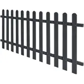 vidaXL Staket WPC 200x80 cm