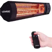 Vonroc Värmare Marsili 2000W – med fjärrkontroll | Svart