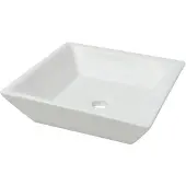 vidaXL Tvättställ fyrkantig keramik vit 41,5x41,5x12 cm