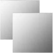 vidaXL Väggspeglar 2 st 50x50 cm fyrkantig glas