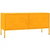 vidaXL Tv-bänk senapsgul 105x35x50 cm stål