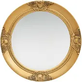 vidaXL Väggspegel barockstil 50 cm guld
