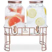 Cosy & Trendy Juicedispenser Set Med Fot 2x3,5l Glas