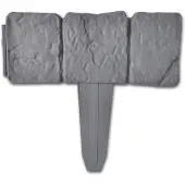 vidaXL Rabattkant plast stendesign 41 st 10 m