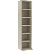 vidaXL CD-hylla sonoma-ek 21x20x88 cm konstruerat trä
