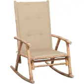 vidaXL Gungstol Med Dyna Bambu - Beige