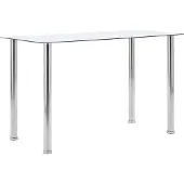 vidaXL Matbord transparent 120x60x75 cm härdat glas