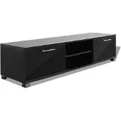 vidaXL TV-bänk Högblank Svart 120X40,5X35 Cm