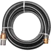 vidaXL Sugslang med koppling i mässing 7 m 25 mm svart