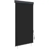 vidaXL Rullgardin utomhus 100x250 cm orange och brun