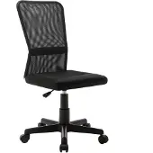 vidaXL Kontorsstol svart 44x52x100 cm nättyg