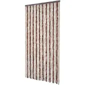 vidaXL Insektsgardin, Beige och Ljusbrun, 100x220 cm, Chenille