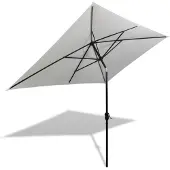 vidaXL Parasoll 200 x 300 cm sandvit rektangulär