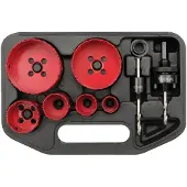 YATO YT-3380, Ställ, Borr, Gjuten aluminium, Gjutjärn, Plast, Stål, Trä, Röd, Bimetall, Snabbstål (HSS), Snabbstål (HSS)