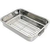 Kitchencraft Rostfritt Stål Stekpanna 38x27.5 Cm