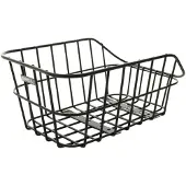 Basil Cento Alu Bicycle Basket Rear Matt Black Bicycle basket