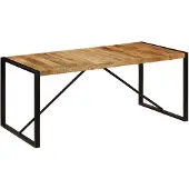 vidaXL Matbord 180x90x75 cm massivt mangoträ