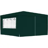 vidaXL Professionellt partytält med väggar 4x4 m grön 90 g/m²
