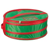 Sunware Förvaringsväska för julkrans | 450x180mm | grön/röd []