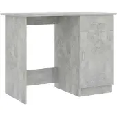 vidaXL Skrivbord Betonggrå 100x50x76 cm Spånskiva