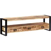 vidaXL TV-bänk 150x30x45 cm massivt mangoträ