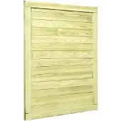 vidaXL Trädgårdsgrind impregnerad furu 125x100 cm