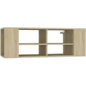 vidaXL Väggmonterat tv-skåp sonoma-ek 102x35x35 cm konstruerat trä