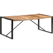 vidaXL Matbord 200x100x75 cm massivt trä