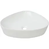 vidaXL Tvättställ triangulär keramik vit 50,5x41x12 cm