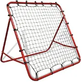 vidaXL Justerbart fotbollsmål Kickback Rebounder 100 x 100 cm