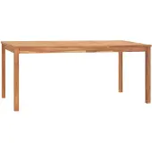 vidaXL Trädgårdsbord 180x90x77 cm massiv teak